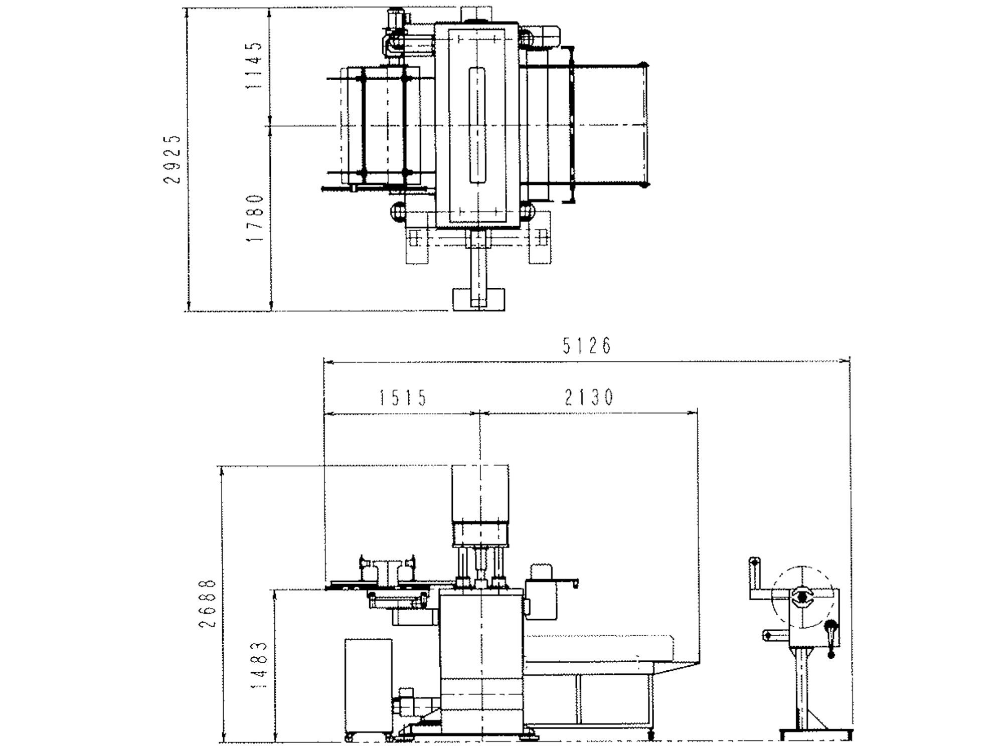 TLPS Series (Trimming Press) Dimensional drawing